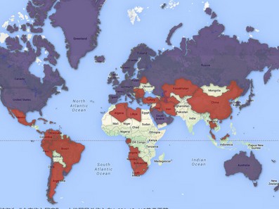 看看全球收入地图 亚洲的中国究竟有多富