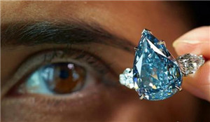 The world’s largest blue diamond with 13.22 carats is estimated to be over 20 million at auction..jpg