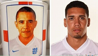 World Cup souvenirs make Oolong Obama changed to England player .jpg