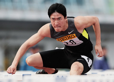 Liu Xiang's outdoor opener in the new season in 13 seconds 09 broke the tournament record.jpg