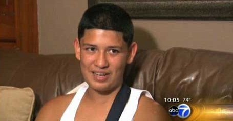 The 13-year-old boy hero saved the United States and survived miraculously.jpg