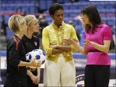 Mrs. Obama will lead the US delegation to the London Olympics.jpg