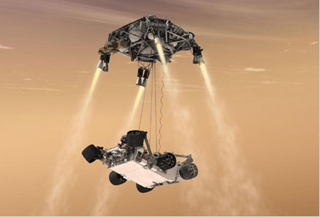 The US "Curiosity" landed on Mars yesterday to explore the Mars living environment.jpg