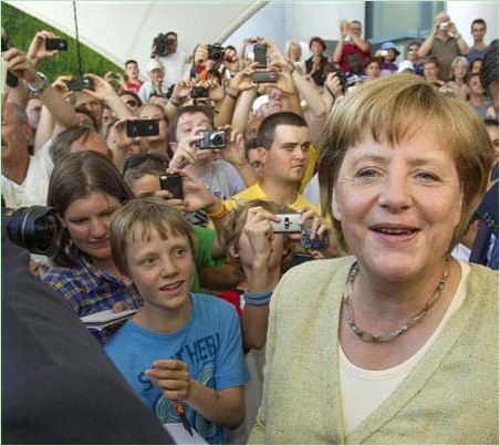 Merkel topped the list of the most powerful women for the second year in a row.jpg