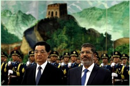 Egyptian President Mohammed Morsi visited China to seek economic support from China.jpg