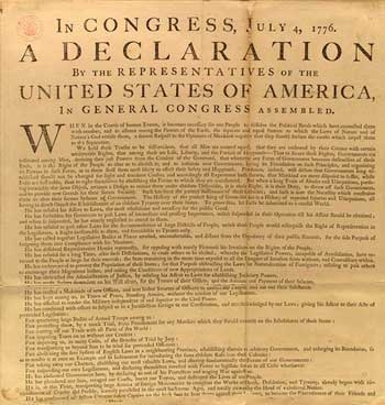 美国独立日:美国独立宣言全文--独立宣言|美国