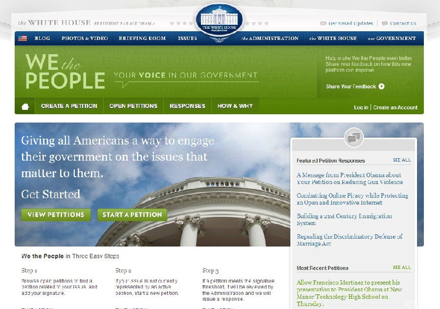 The White House opened a petition website the year before, and Chinese netizens broke out a "appealing wave".jpg
