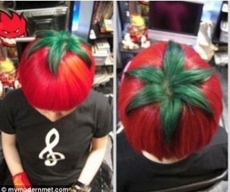Japanese barber shop sells cute and weird creative "Tomato head".jpg
