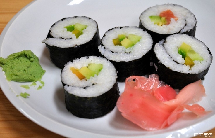 In Japanese cuisine, sushi has more calories than hamburger fries.jpg