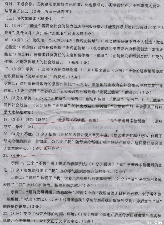 2013年福建省三明市中考语文真题试卷附答案