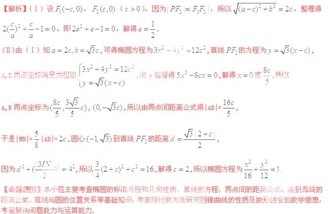 2011年高考数学真题附解析(天津卷+文科)