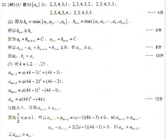 2012年高考數學真題附解析(上海卷+文科)