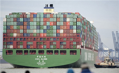 来自中国的世界最大船只今天抵达英国_时事新