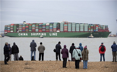 The world’s largest ship from China arrived in the UK today. .jpg