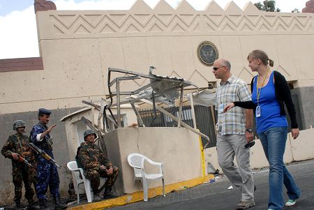 The US, British and French embassies in Yemen were closed due to the turmoil.jpg
