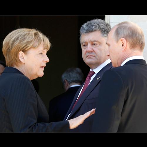 The leaders of Germany, France, Ukraine and Russia discussed the peace plan in Ukraine. Fighting continues.jpg