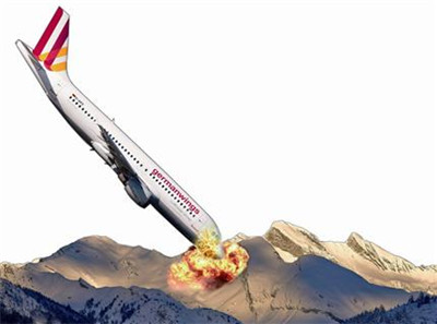 A German passenger plane crashed in a mountainous area in France, 150 people were killed.jpg