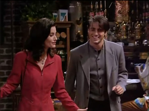 10 anecdotes behind the scenes of "Friends" (1): Joey and Monica are the original couple in the play.jpg