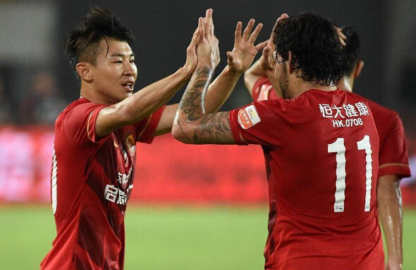 In the 17th round of the Chinese Super League, Guangzhou Evergrande’s home game 7-0 and Chongqing Lifan.jpg
