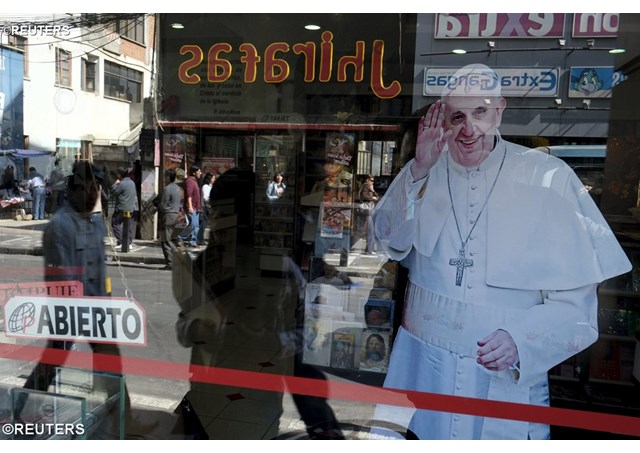 Francis of the Roman Catholic religion visits three countries in South America.jpg