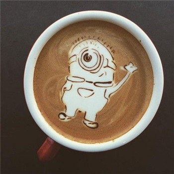 Creative Latte, Little Yellow Man Latte Coffee Meng Turns San Francisco.jpg