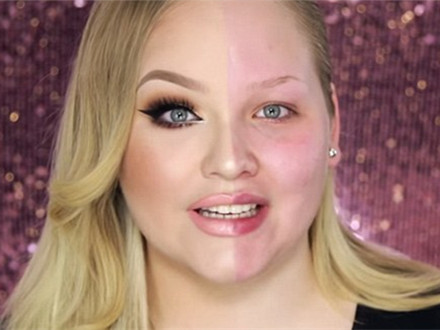 Half-face makeup crazy spread network: Do you dare to show? .jpg