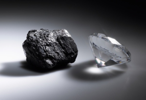 钻石由煤炭演变而成