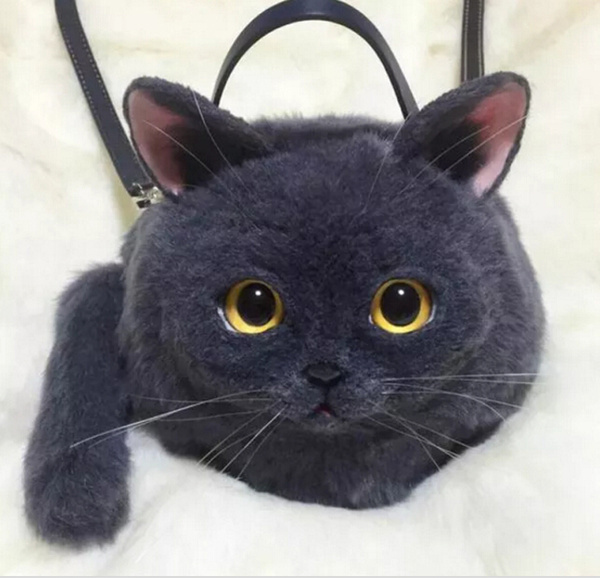 The new trend of Japan: The simulated cat satchel is highly respected.jpg