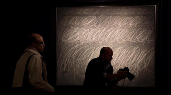 The blackboard painting was sold at a sky-high price of $70 million. Cy Twombly picture fetches $70m at New York Sotheby's sale.jpg
