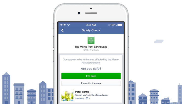 Facebook:巴黎恐袭后将全面启用"安全签到"