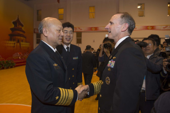 Wu Shengli Meets with US Admiral: Request to Stop Provocative Acts in the South China Sea.jpg