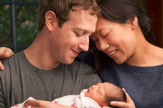 Facebook创始人扎克伯格喜得千金欲捐99%财产