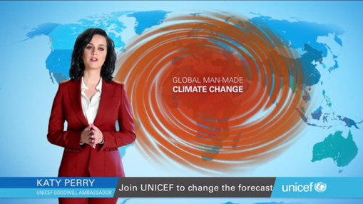 Fruit sister turned into a weather forecaster to call for climate change.jpg
