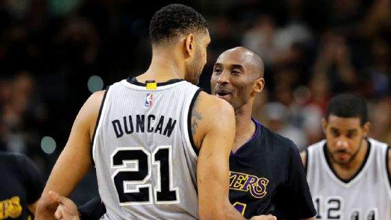 Kobe: The matchup with Duncan in the past twenty years has never changed.jpg