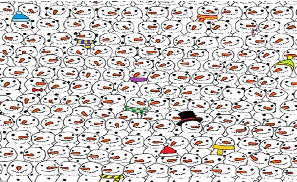 Panda lurking in the snowman, have you found it? .jpg