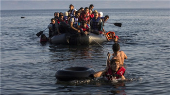 A refugee boat sank near a Greek island.jpg