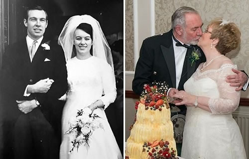 23 years after the divorce of the British couple, they found their love again at their son’s wedding.jpg