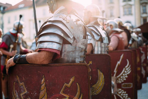 在达比克镇大战罗马军队