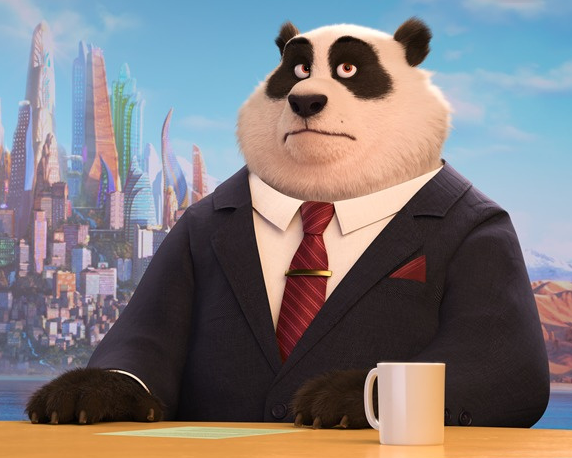 《疯狂动物城》主播有N个 熊猫是中国特供