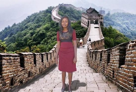 肯尼亚女子靠PS假装在中国 获企业家资助旅行