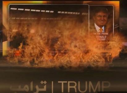 Trump unexpectedly appeared in a video of the Brussels incident produced by ISIS.jpg