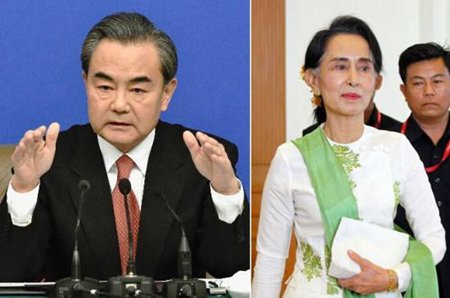 Aung San Suu Kyi's political debut meets with Chinese Foreign Minister Wang Yi.jpg
