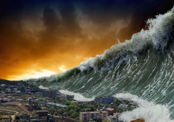 时间未知，加勒比海史上最大海啸