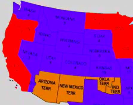 美国总统选举中的地理学