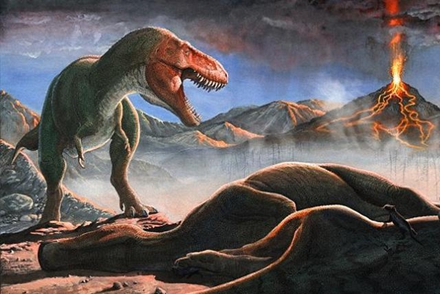 The latest research shows that the dinosaurs had already begun to die before the asteroid hit the earth! .jpg