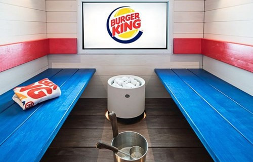 The Finnish Burger King has a sauna where you can eat burgers while steaming in the sauna! .jpg