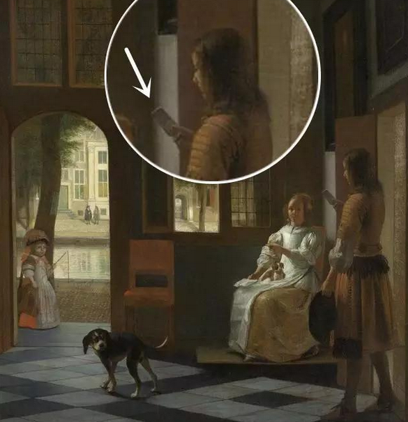 The iPhone appeared in the painting 300 years ago! .jpg