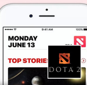 God is similar! The Apple News app icon hits the face Dota2! .jpg
