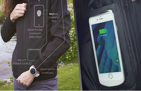 BauBax wireless charging clothing can charge the phone at any time! .jpg