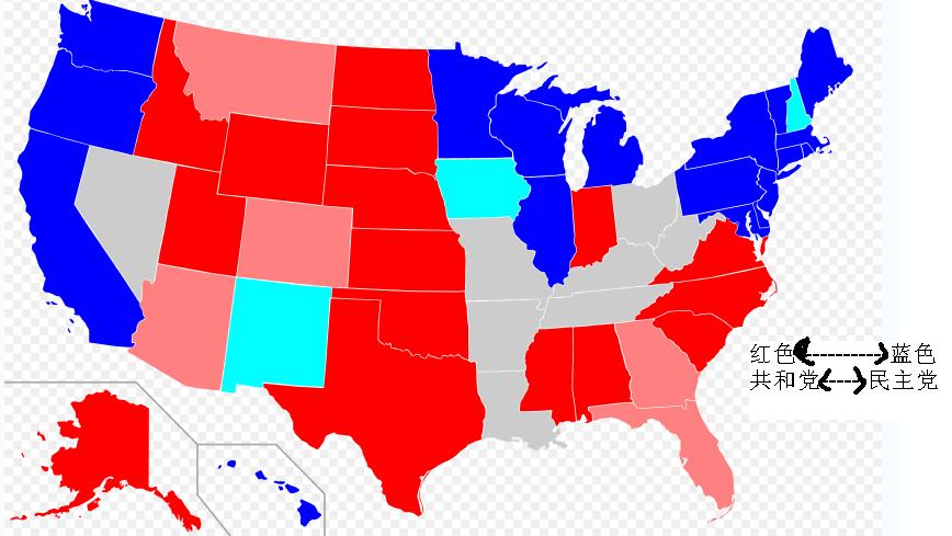 美国选举地图